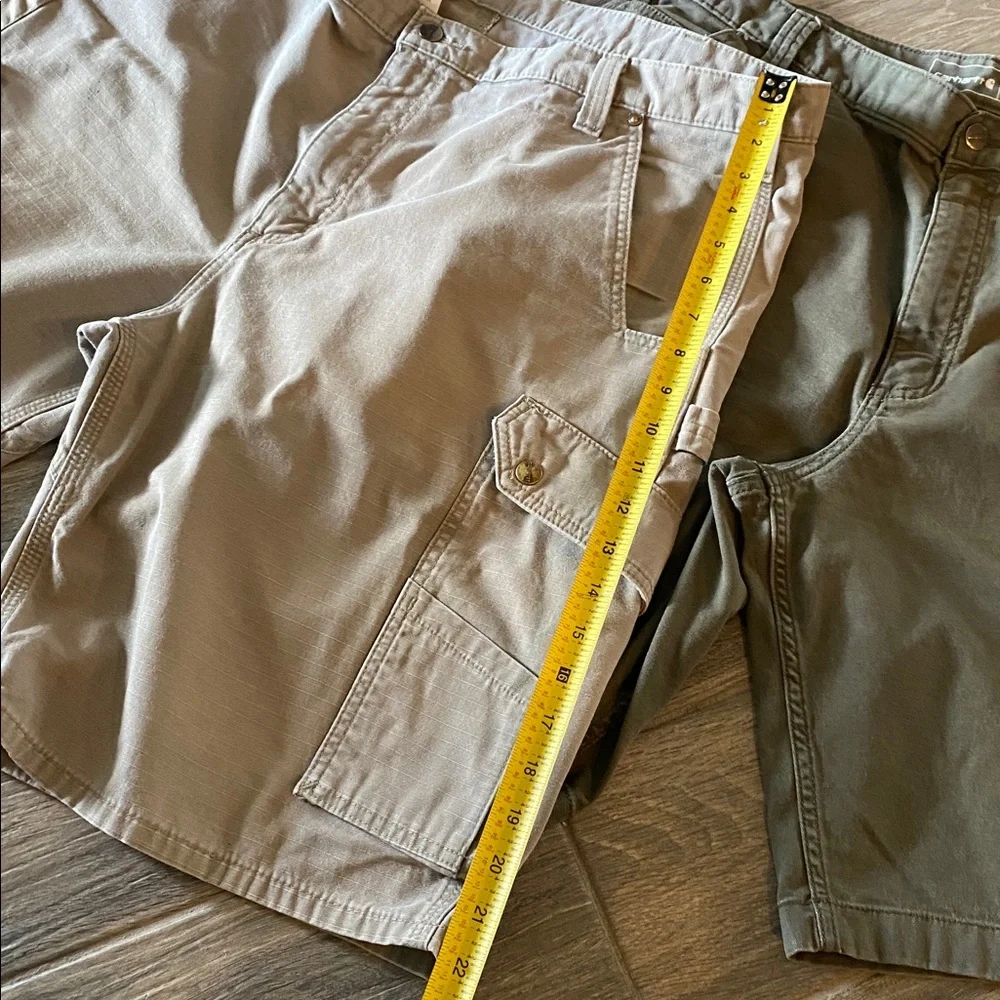 Men's Cargo Shorts - Tan and Olive Carhartt 42 Waist Relax Fit